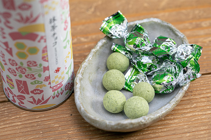 商品・抹茶チョコ缶